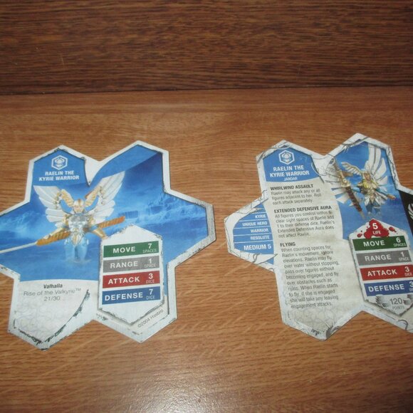 Heroscape Raelin the Kyrie Warrior Figure / Miniature with Card plus bonus card - Picture 3 of 5
